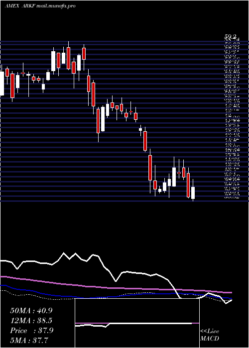  weekly chart ArkFintech