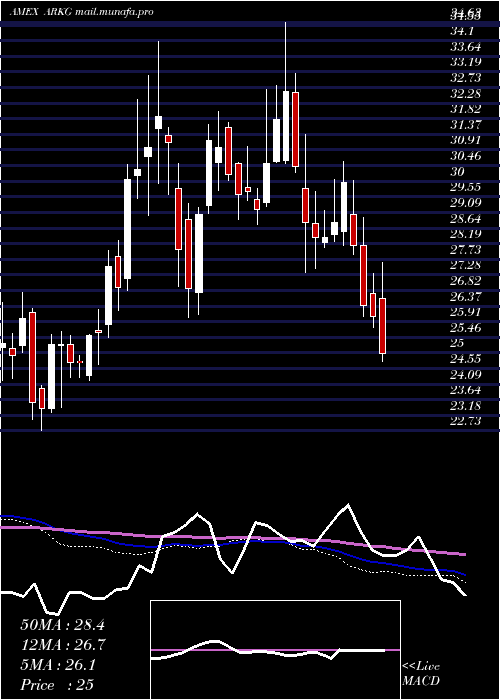  weekly chart ArkGenomic