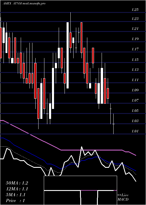  Daily chart ActiniumPharmaceuticals