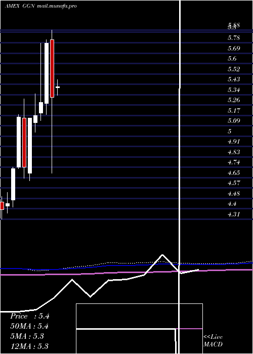  monthly chart GamcoGlobal