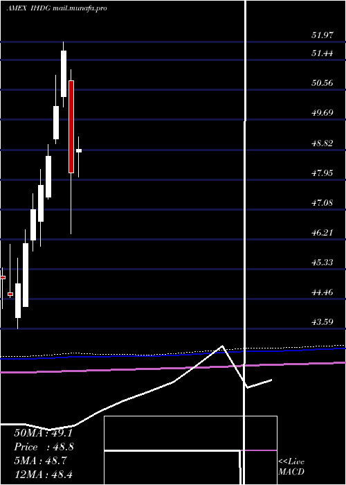  monthly chart WisdomtreeInternational