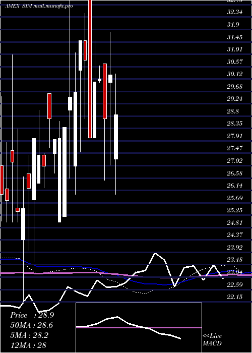  monthly chart GrupoSimec