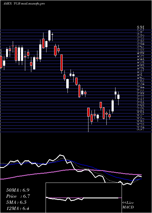  Daily chart TasekoMines