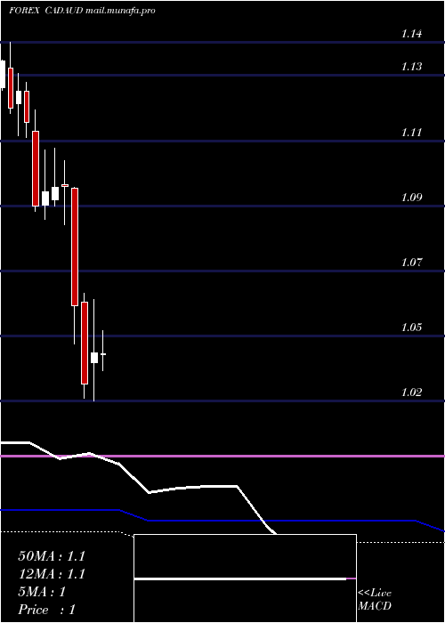  monthly chart CanadianDollar