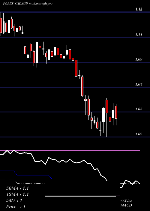  weekly chart CanadianDollar