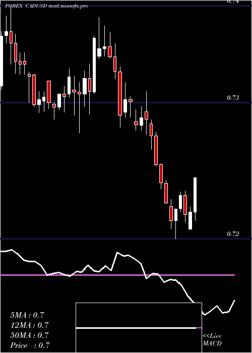  Daily chart CanadianDollar