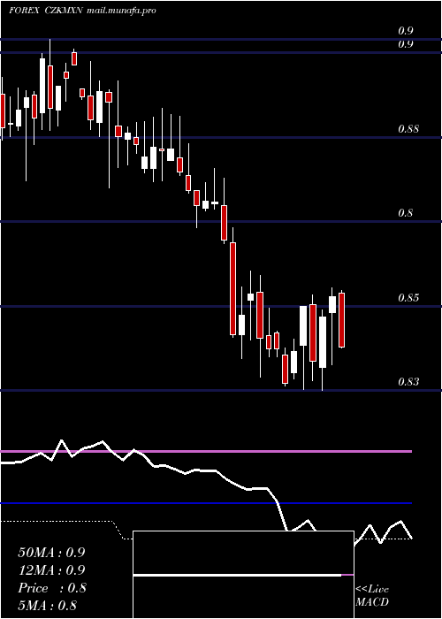  weekly chart CzechKoruna