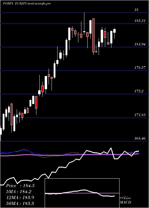  weekly chart EuroDollar