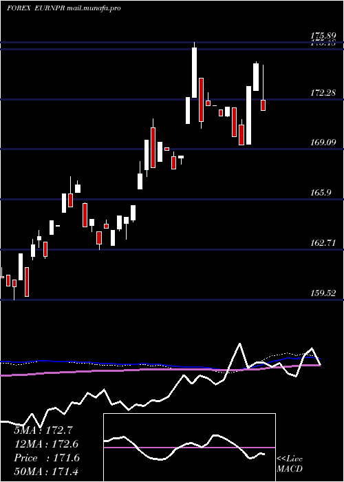  weekly chart EuroDollar