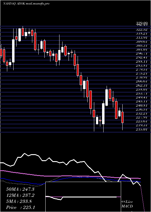  weekly chart AutodeskInc