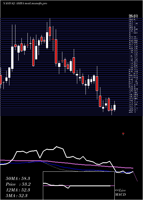  weekly chart AmbarellaInc