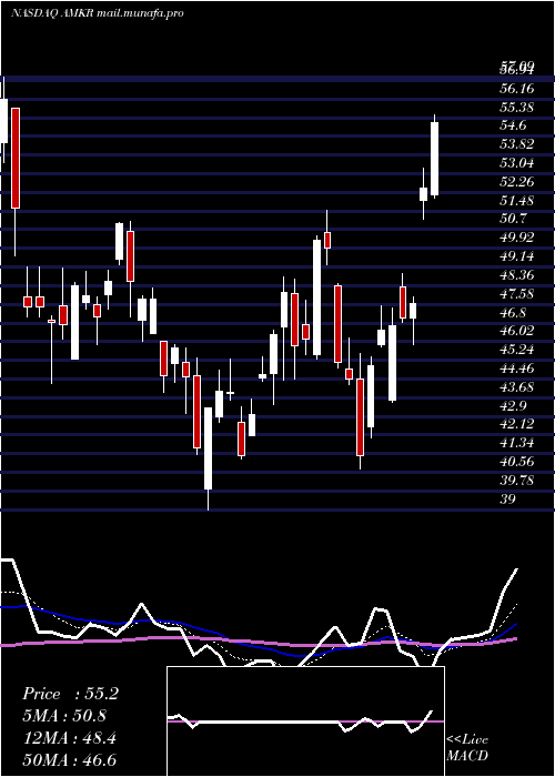  Daily chart AmkorTechnology