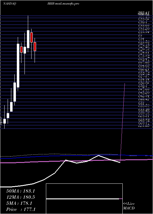  monthly chart BiogenInc