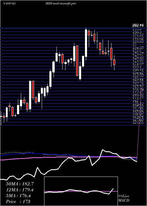  weekly chart BiogenInc