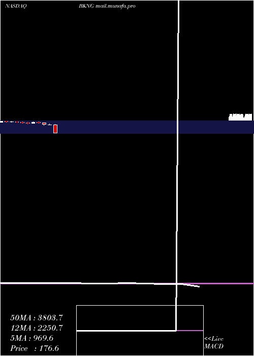  monthly chart BookingHoldings