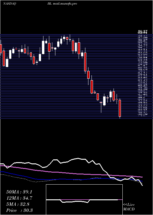  weekly chart BlacklineInc