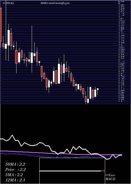  weekly chart BiomericaInc