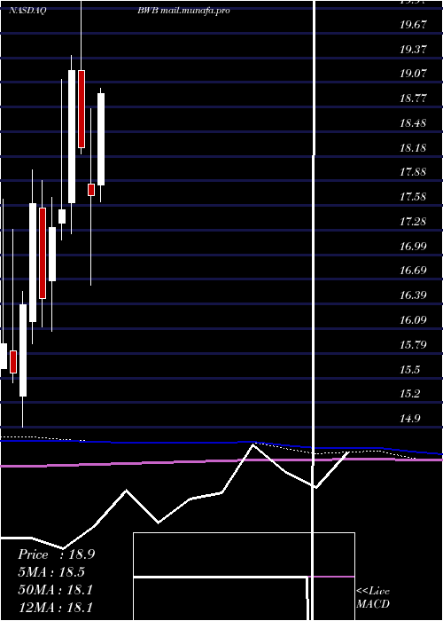  monthly chart BridgewaterBancshares