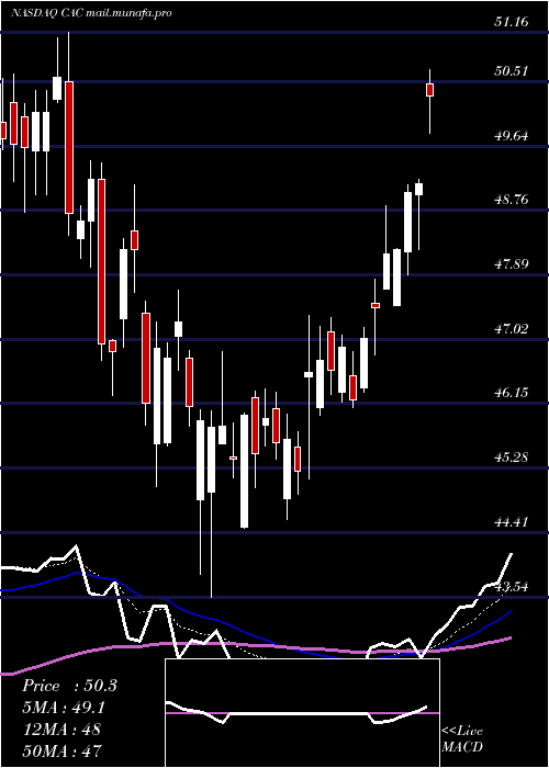  Daily chart CamdenNational