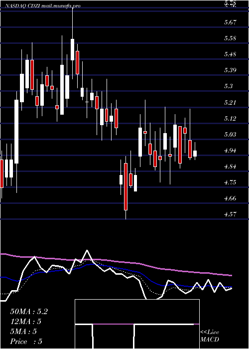  Daily chart CadizInc