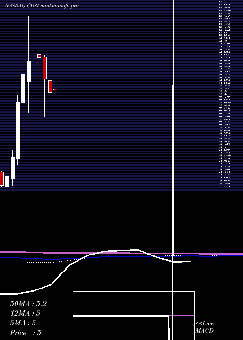  monthly chart CadizInc