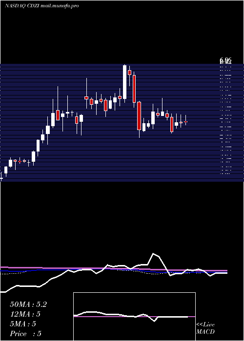  weekly chart CadizInc