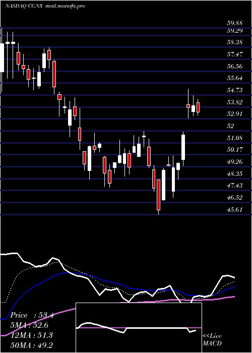  Daily chart CognexCorporation