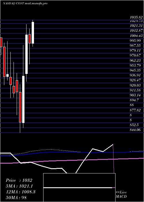  monthly chart CostcoWholesale