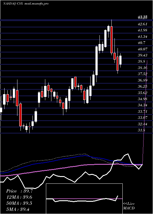  weekly chart CsxCorporation