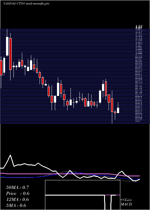  weekly chart CytosorbentsCorporation