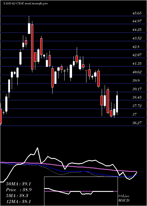  weekly chart WisdomtreeChina