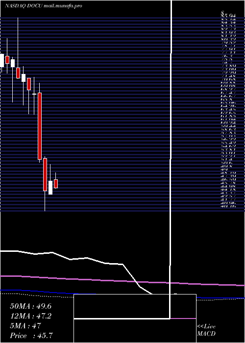  monthly chart DocusignInc