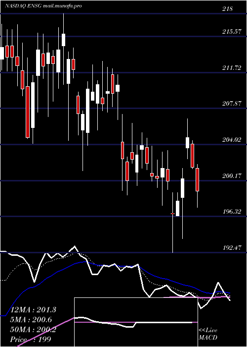  Daily chart EnsignGroup