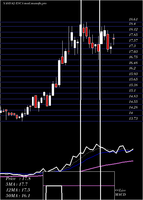  Daily chart EscaladeIncorporated