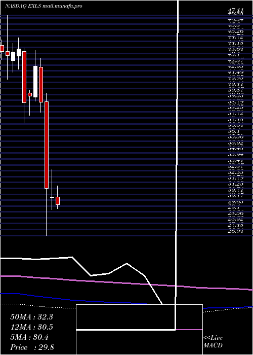  monthly chart ExlserviceHoldings