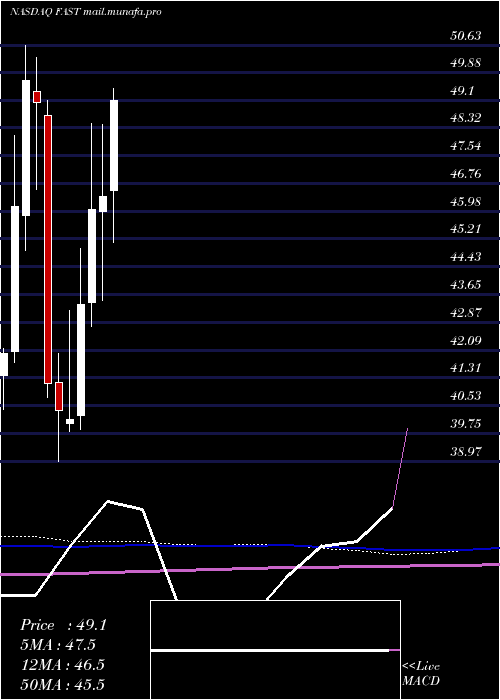  monthly chart FastenalCompany