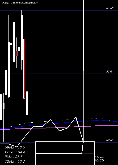  monthly chart IsharesIntermediate
