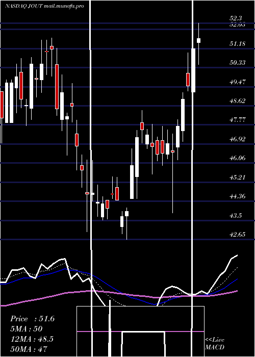  Daily chart JohnsonOutdoors