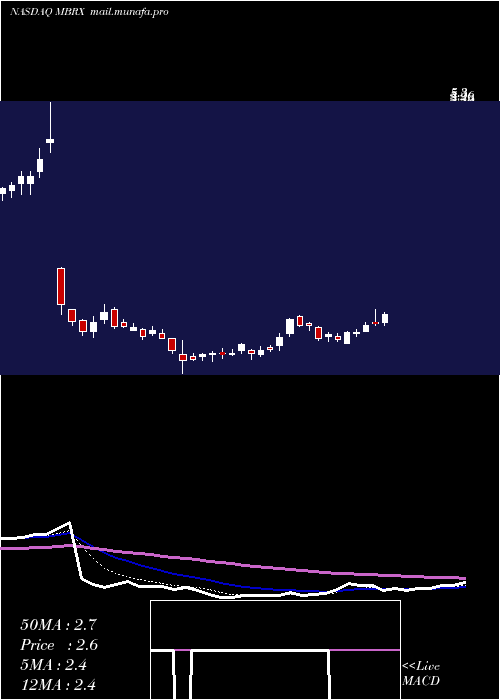  Daily chart MoleculinBiotech