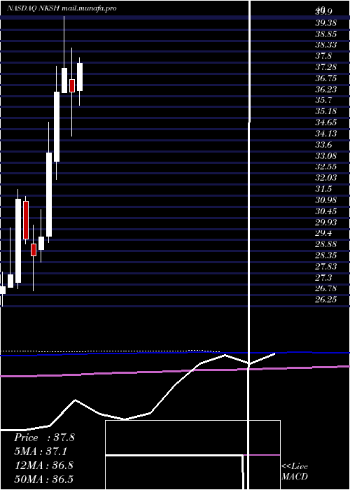  monthly chart NationalBankshares