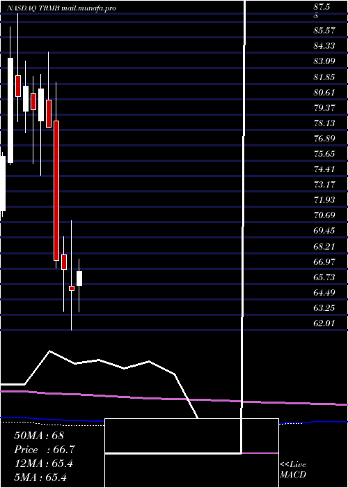  monthly chart TrimbleInc