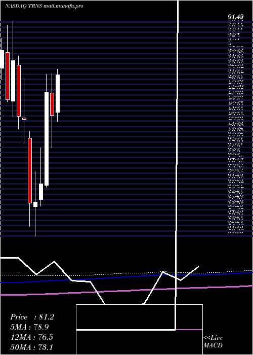  monthly chart TranscatInc