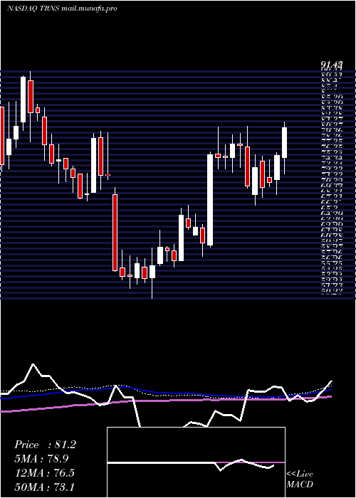  weekly chart TranscatInc