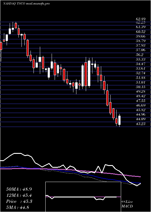  weekly chart TractorSupply