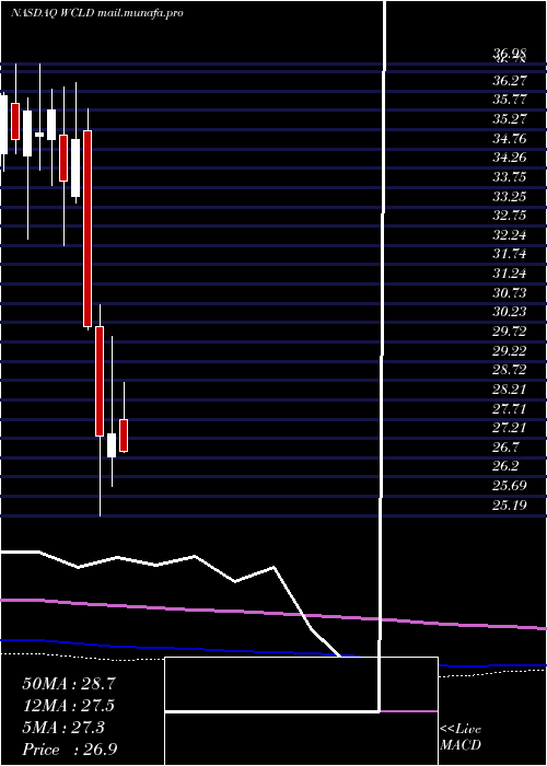  monthly chart WisdomtreeCloud