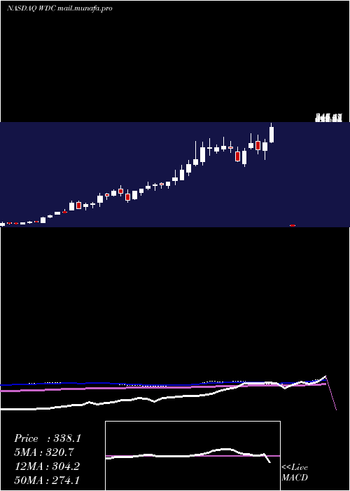  weekly chart WesternDigital