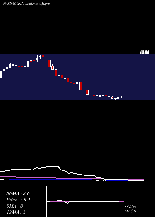  weekly chart ExagenInc