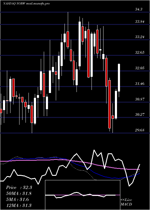  weekly chart YorkWater