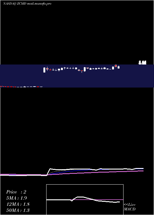  Daily chart ZhongchaoInc