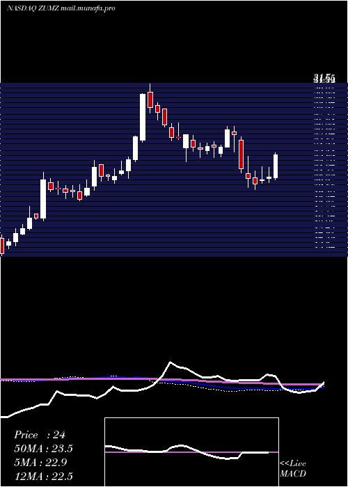  weekly chart ZumiezInc